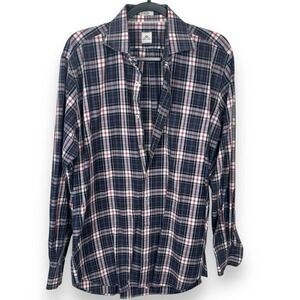Peter Millar Plaid‎ Mens Button Down Shirt Size Large Western Preppy Ivy League